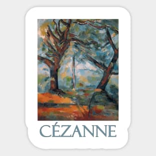 Les Grands Arbres by Paul Cezanne Sticker